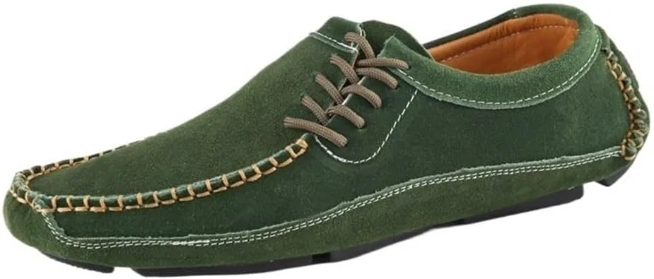 Лоферы мужские замшевые, Green DHFIRUFSHLO