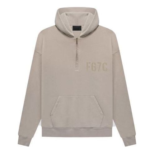 

Толстовка Fear of God L/S Half Zip Hoodie 'Vintage Paris Sky', бежевый