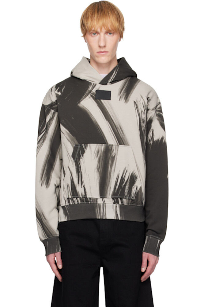 

Серая толстовка с капюшоном Feather Studio Helmut Lang