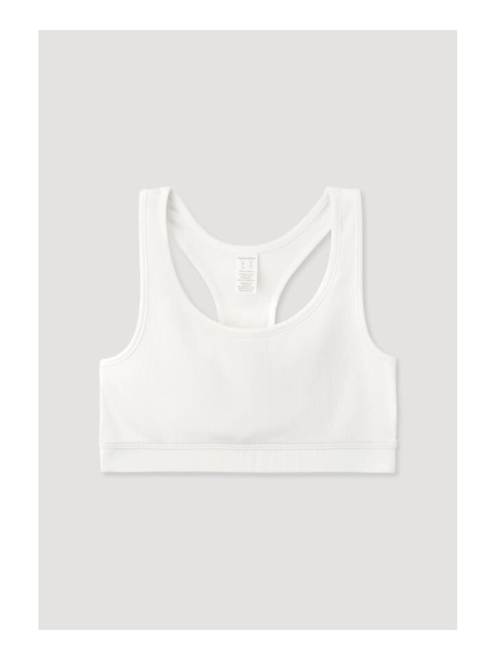

Бюстье Hessnatur Racerback SOFT RIB aus Bio Baumwolle, цвет naturweiss