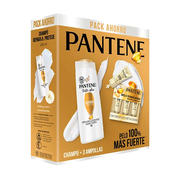 

Шампунь + упаковка ампул Repara & Protege Pantene, 1 UD