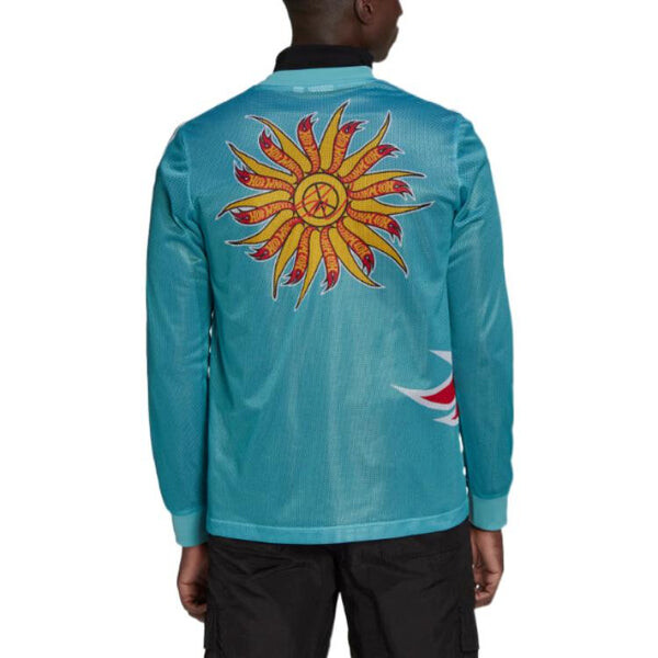 Футболка Adidas Originals x Hot Wheels x Sean Wotherspoon Crossover Pullover 'Blue', синий — фото 3