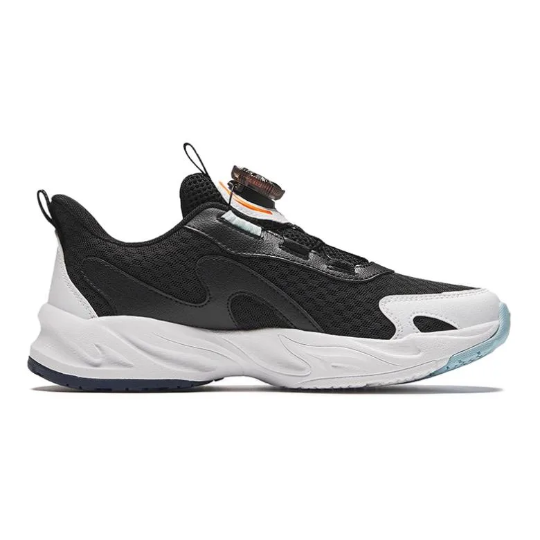 Antakids Детские повседневные кроссовки low top черно-белые, устойчивые к скольжению и истиранию — фото 3