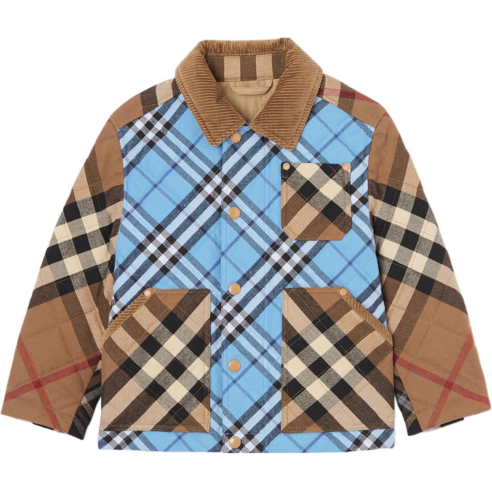 

Детская одежда FW22 Куртки Пальто Яркий кобальтово-синий Детская Burberry, Активный кобальтово-синий