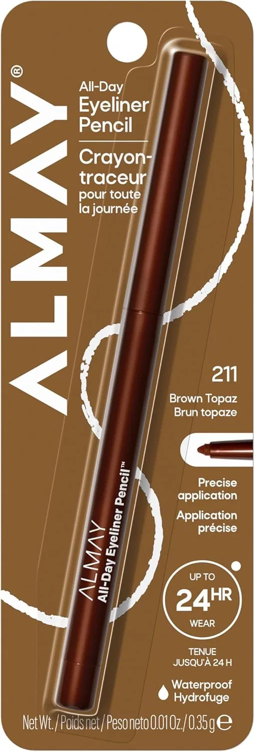 Подводка для глаз Almay Waterproof Eyeliner Pencil, Brown Topaz, 1 шт