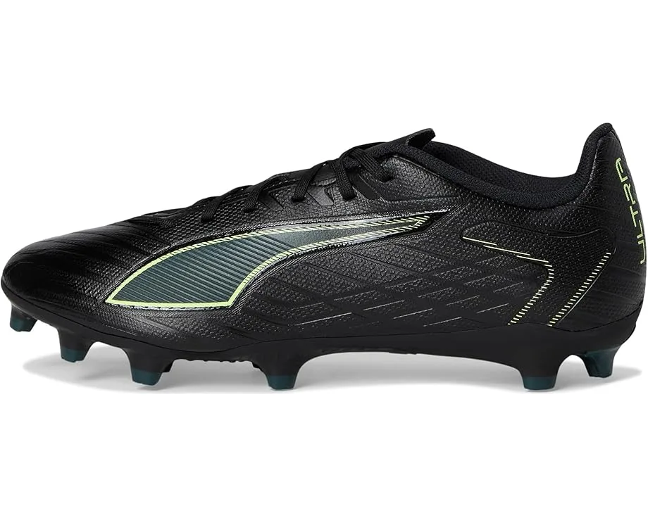 Кроссовки PUMA Ultra 6 Play Firm, Artificial Ground Soccer Cleats, Black/Fizzy Light/Green Terrain — фото 4