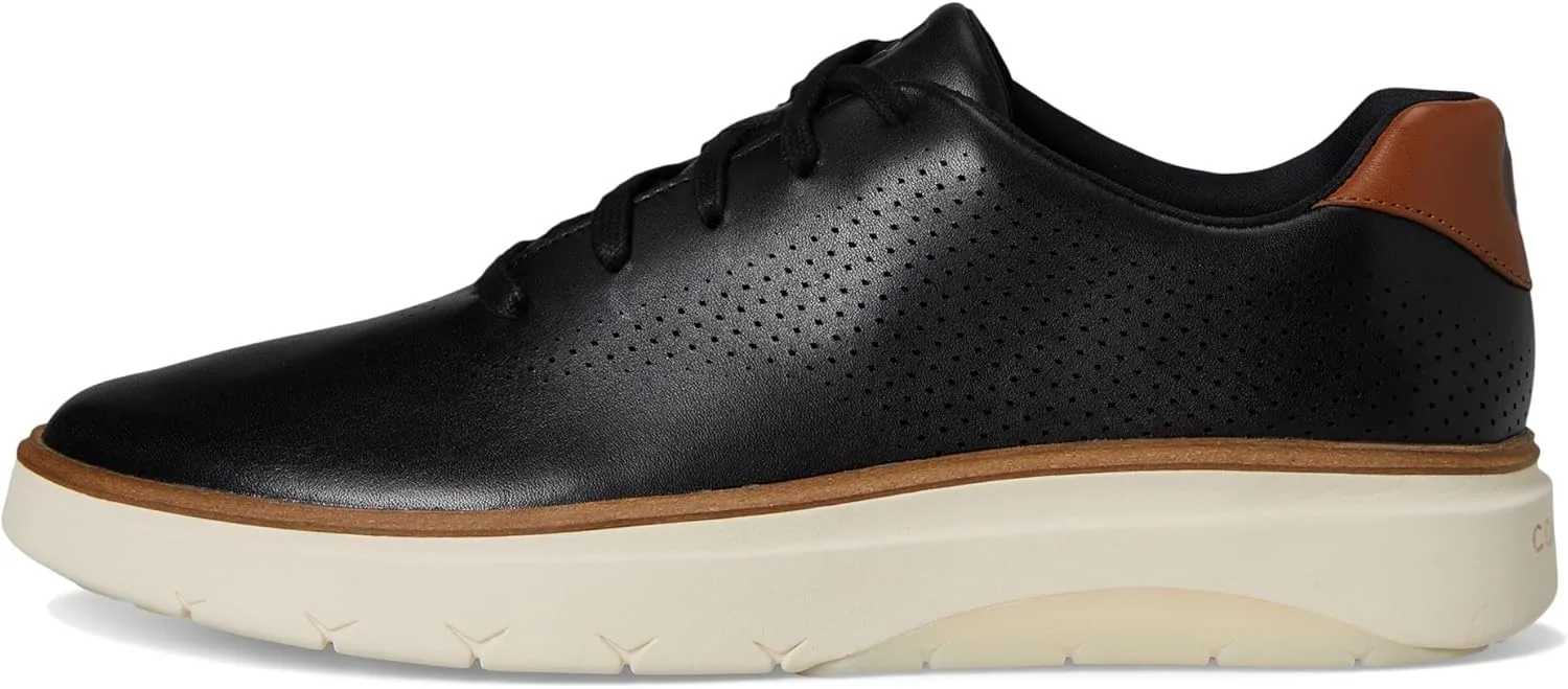 Мужские кроссовки Cole Haan Grandpro Featherarc с лазерной перфорацией, черный/слоновая кость — фото 4