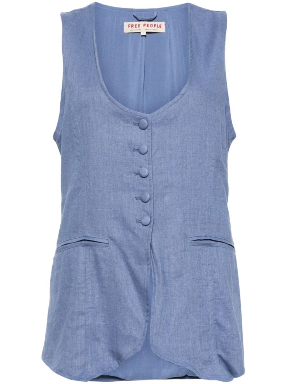 

Free People жилет Millie, синий