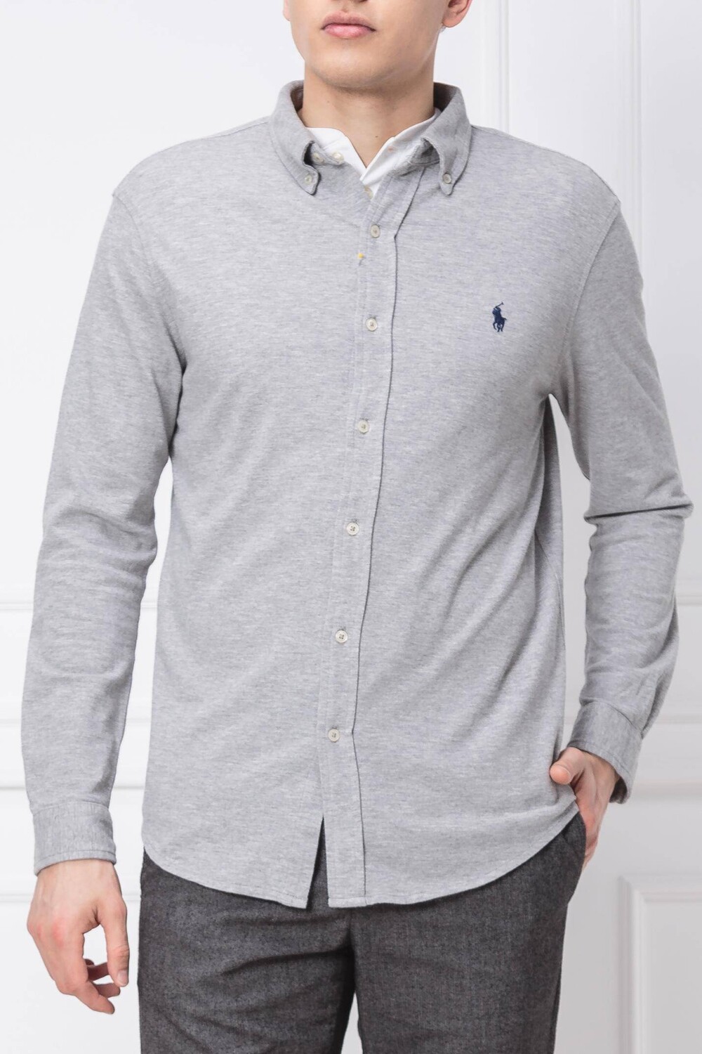 

Рубашка POLO RALPH LAUREN Regular Fit, серый