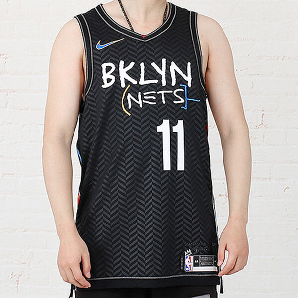 Майка Nike NBA Basketball Sports Jersey Vest AU Player Edition Brooklyn Nets Kyrie Irving 11 Black, черный — фото 3