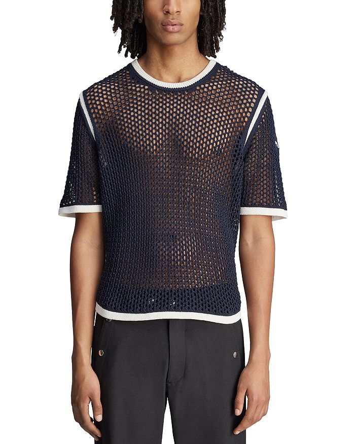 

Футболка с коротким рукавом из сетки Adidas x Wales Bonner, синий