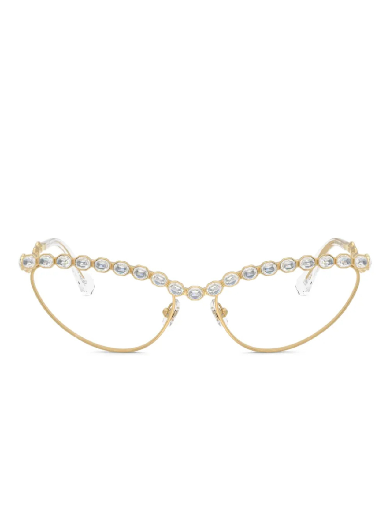 

Очки «кошачий глаз» Swarovski, золотой