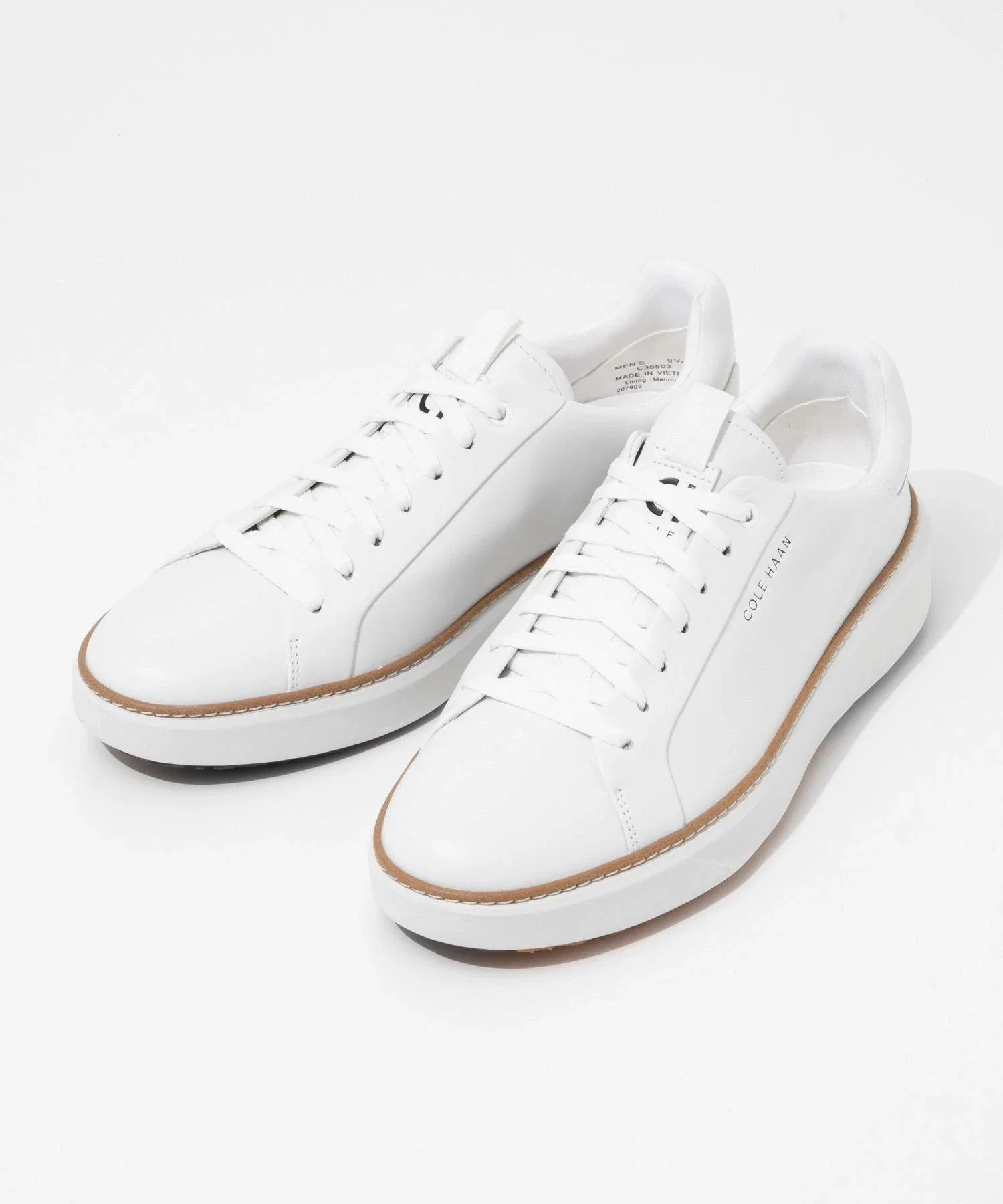 Мужские кожаные Ground Pro Golf Cole Haan белые