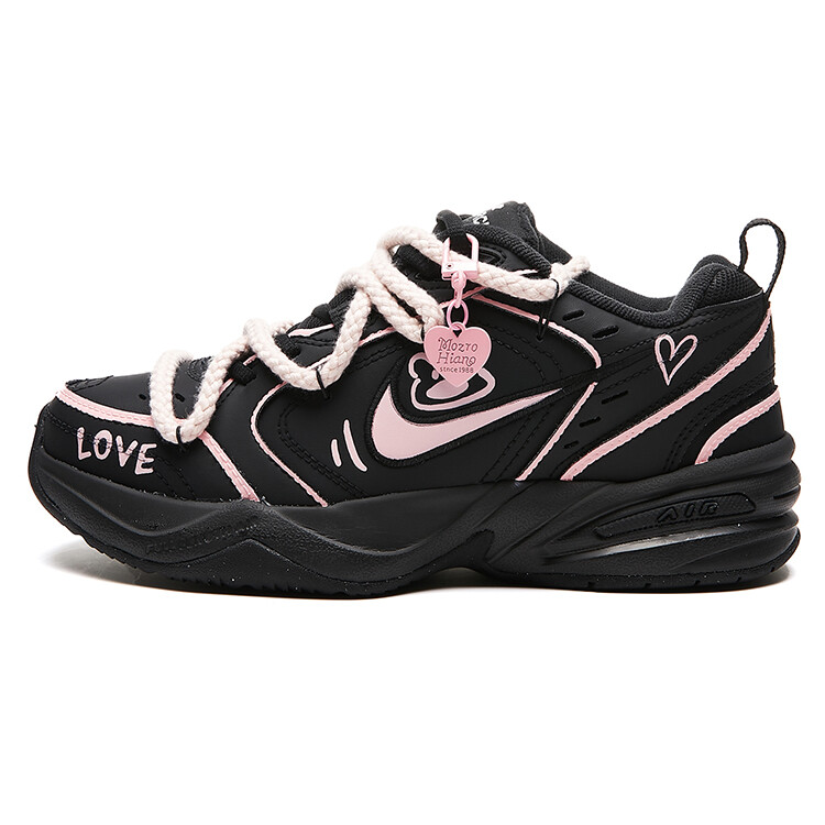 

Кроссовки Nike Air Monarch 4 Chunky Sneakers Unisex Low-Top Black Pink, Черный, Кроссовки Nike Air Monarch 4 Chunky Sneakers Unisex Low-Top Black Pink