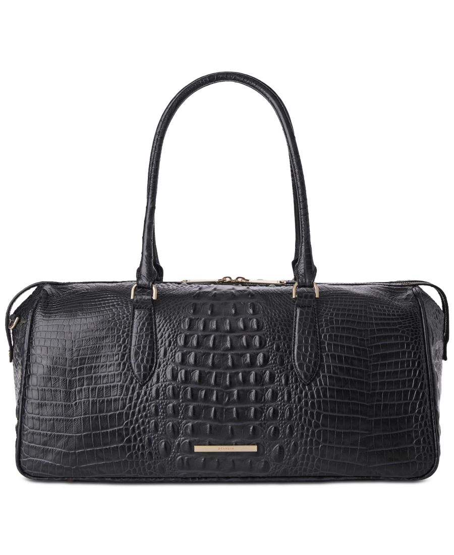 

Дорожная кожаная сумка Myla Extra-Large Alden Road Brahmin, Black Alden Road