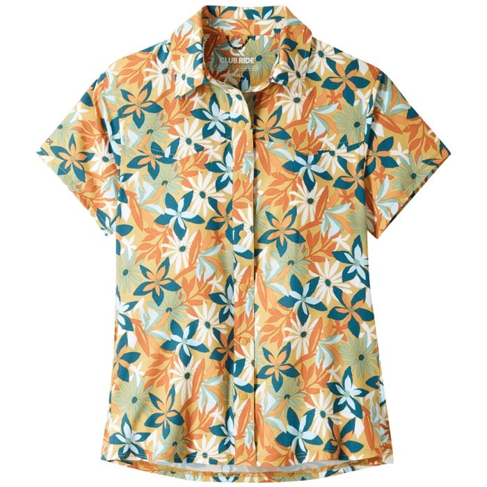 

Рубашка бандара - женская Club Ride, Antelope Brown Floral