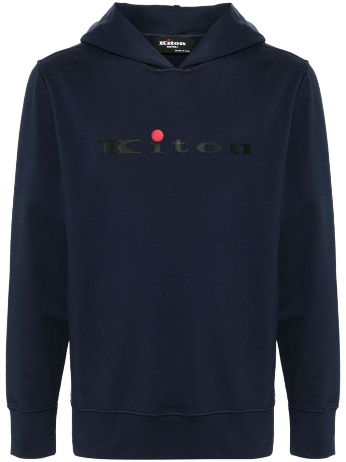 

Kiton худи с логотипом, синий