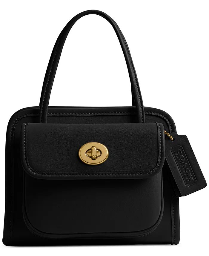 

Мини-сумка Safari Tote из кожи Glovetanned от The Coach Originals, черный