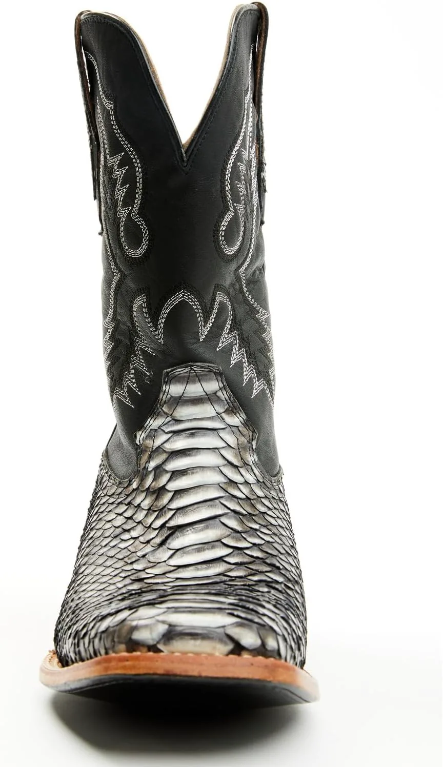 Мужские ковбойские сапоги Cody James Exotic Python Nevado с широким квадратным носком - Becjdd24-04, черный — фото 4
