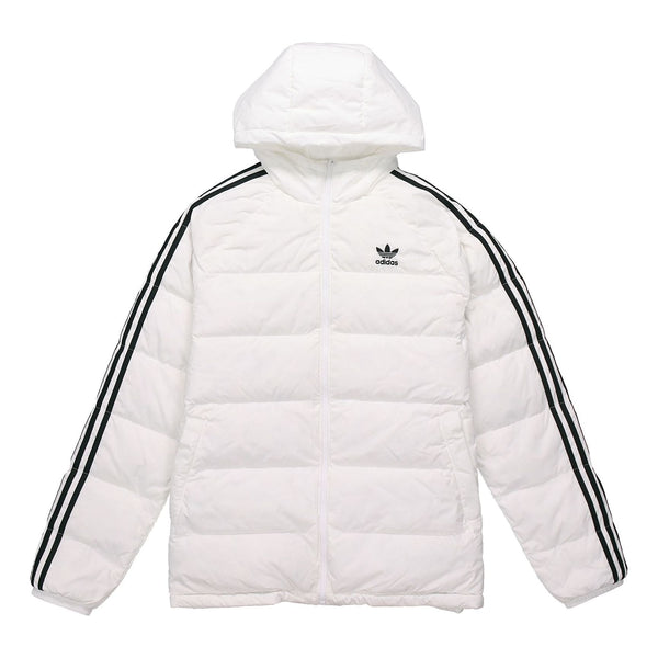 

Пуховик adidas Revsbl Jacket Casual Sports hooded down Jacket White, белый