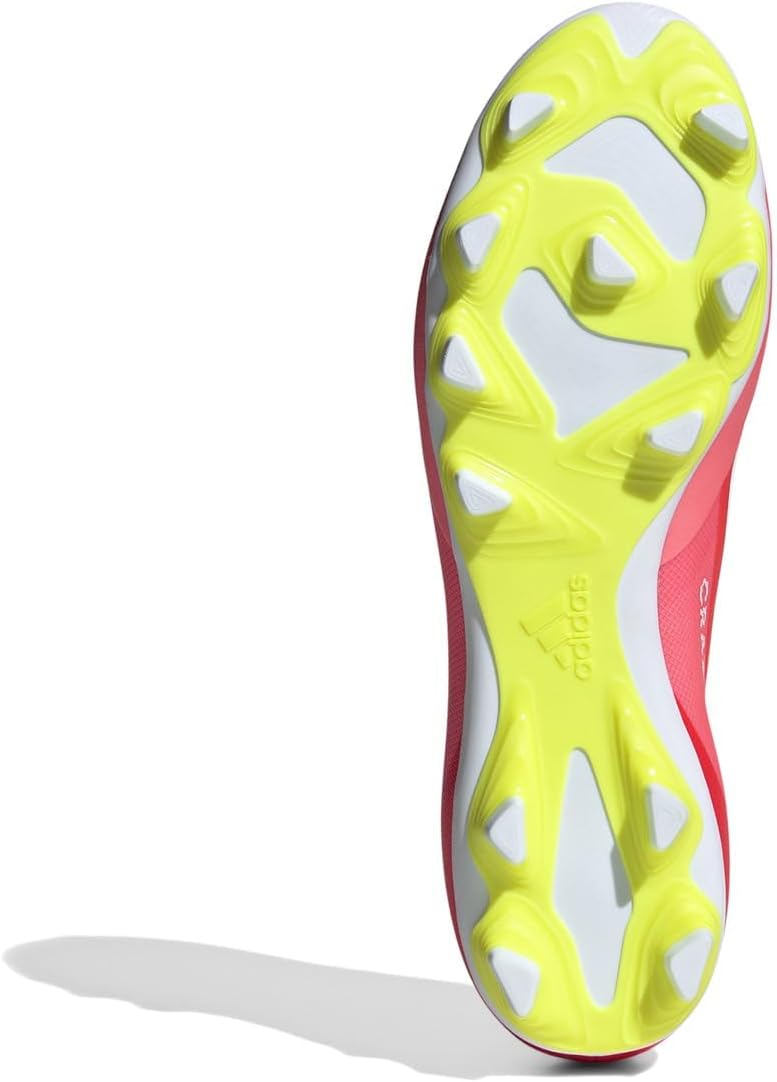 Ботинки Adidas для взрослых унисекс X Crazyfast Club для твердого грунта, белый/красный/желтый — фото 3