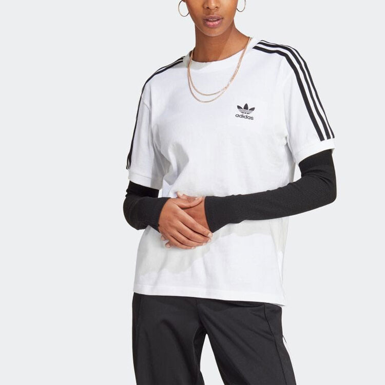 Футболка серии Home Of Classics женская белая Adidas Originals — фото 2