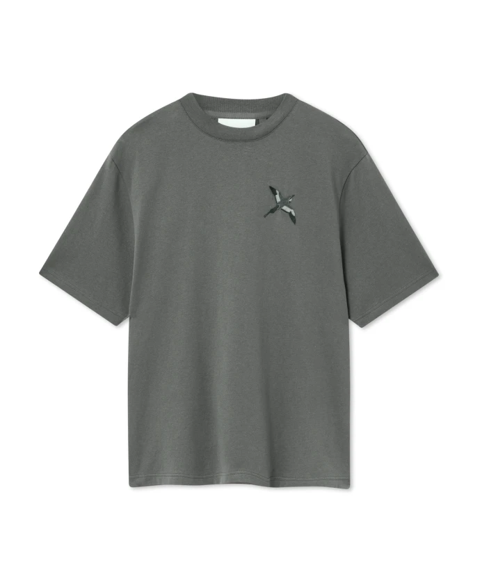 

Футболка с изображением микроба пчелы Axel Arigato, серый