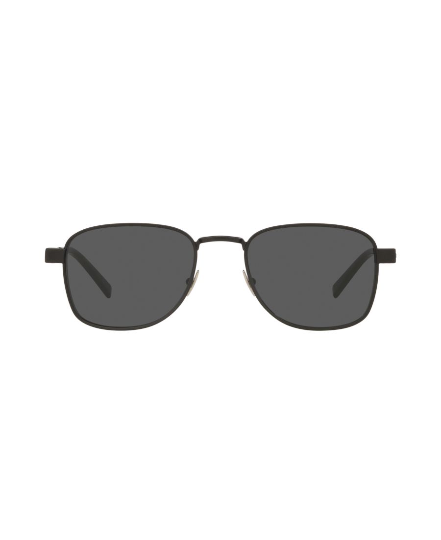 Мужские солнцезащитные очки большого размера, SL 741 YS000637 Saint Laurent, Black — фото 2