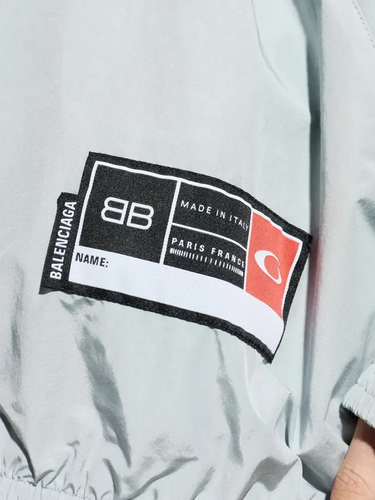 Спортивная куртка Balenciaga на молнии, цвет «Новый серый» — фото 2