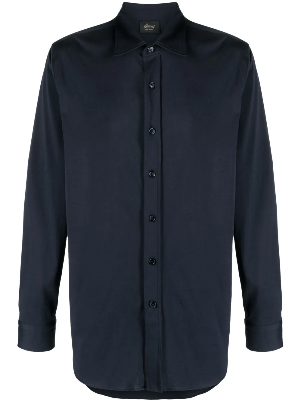 

Рубашка с отложным воротником Brioni, синий