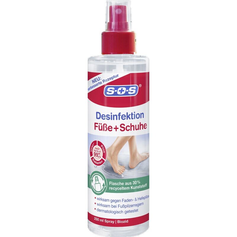 

Дезинфицирующий спрей для ног SOS, 250 ml