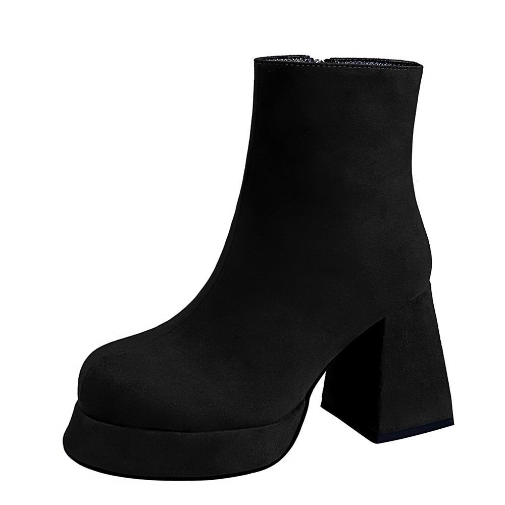 Bamiti Как по маслу ботильоны женские - черные, без подкладки, цвет Black, Unlined