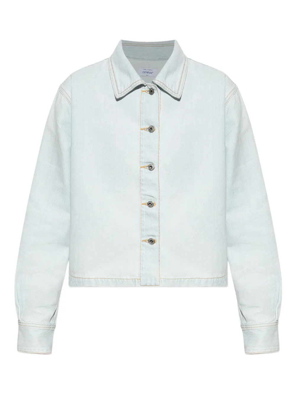 

Джинсовая рубашка с карманом OFF-WHITE, синий