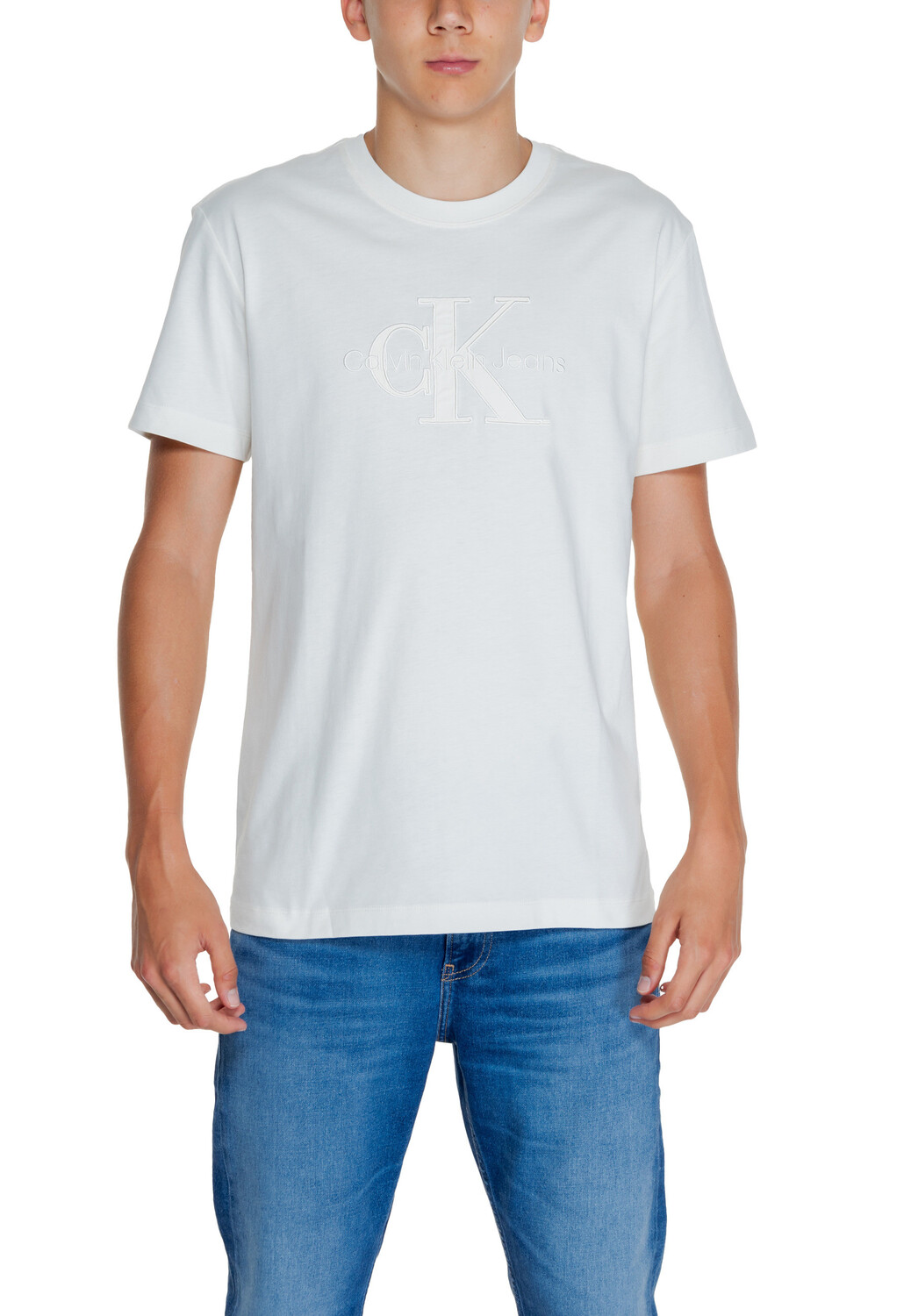

Футболка мужская Calvin Klein Jeans однотонная, белый