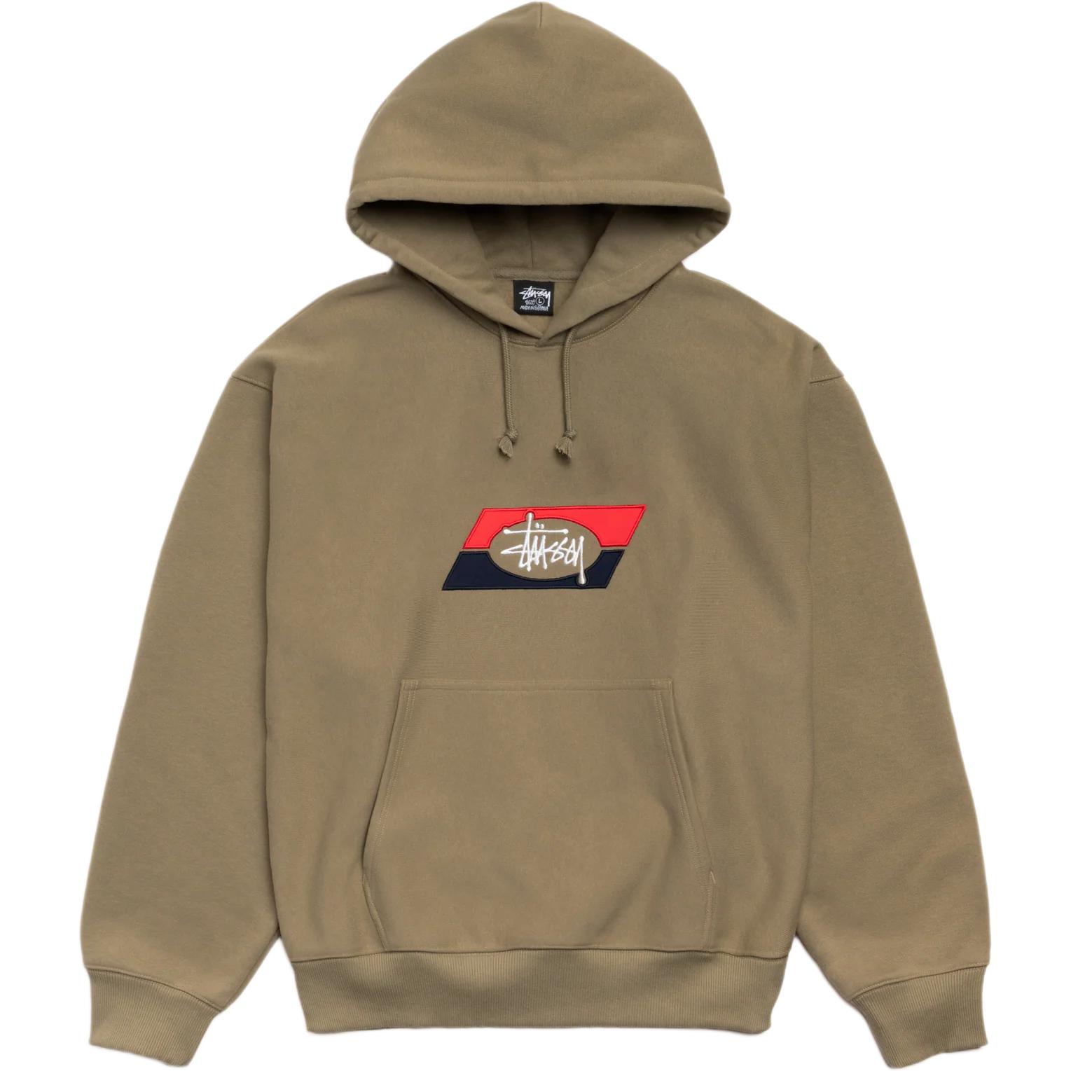 

Худи с двойной полосой, коллекция Holiday FW25, унисекс Stussy, army зеленый