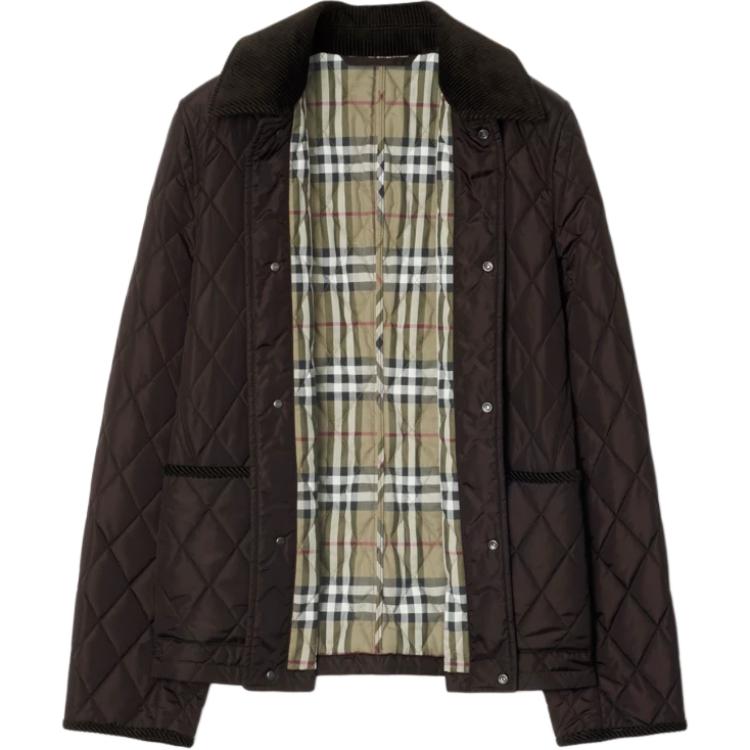 Куртка Burberry стеганая, темно-коричневый — фото 4