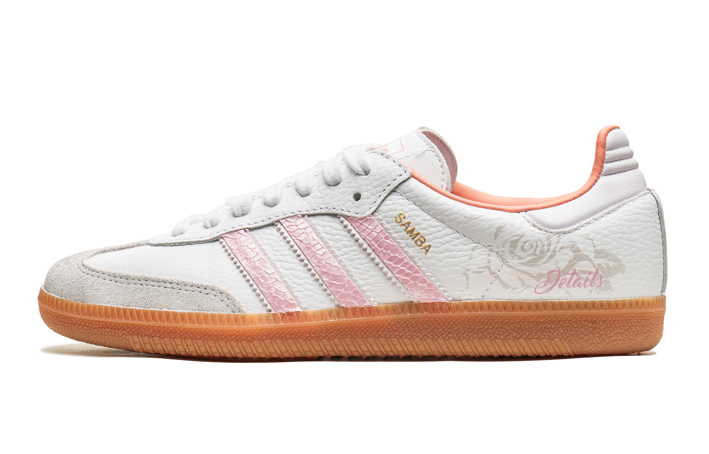 

Кроссовки adidas originals SAMBA OG Skateboarding Shoes Women's Low-top Pink, белый