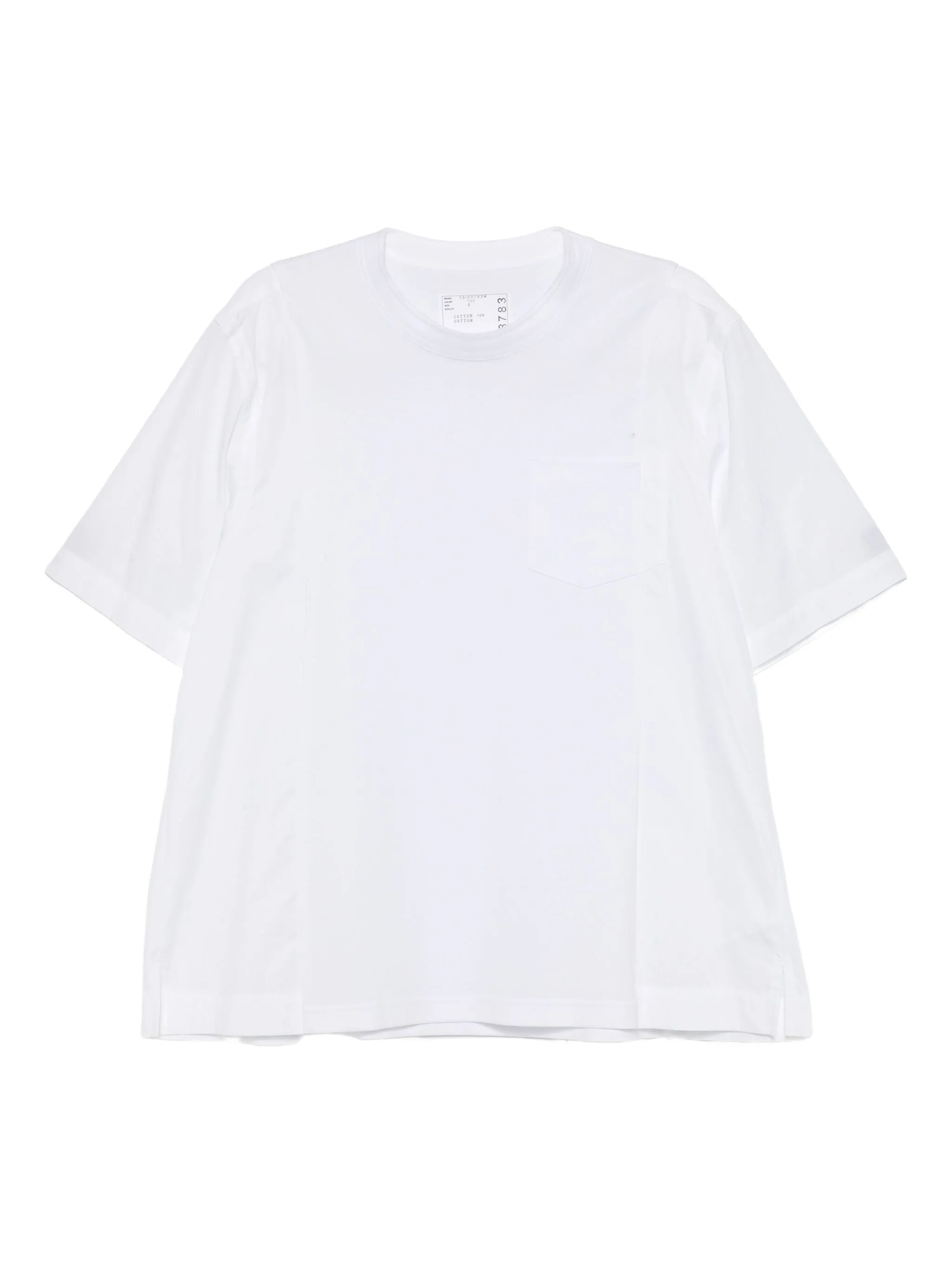 

Футболка с круглым вырезом Sacai, белый