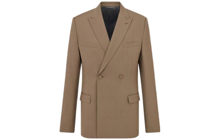 

FW22 Деловые Костюмы Пальто Мужские Умбра DIOR, Желтый, FW22 Деловые Костюмы Пальто Мужские Умбра DIOR