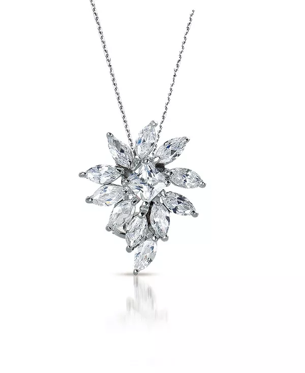 

Подвеска из стерлингового серебра с дизайном взрывающейся звезды Genevive, silver