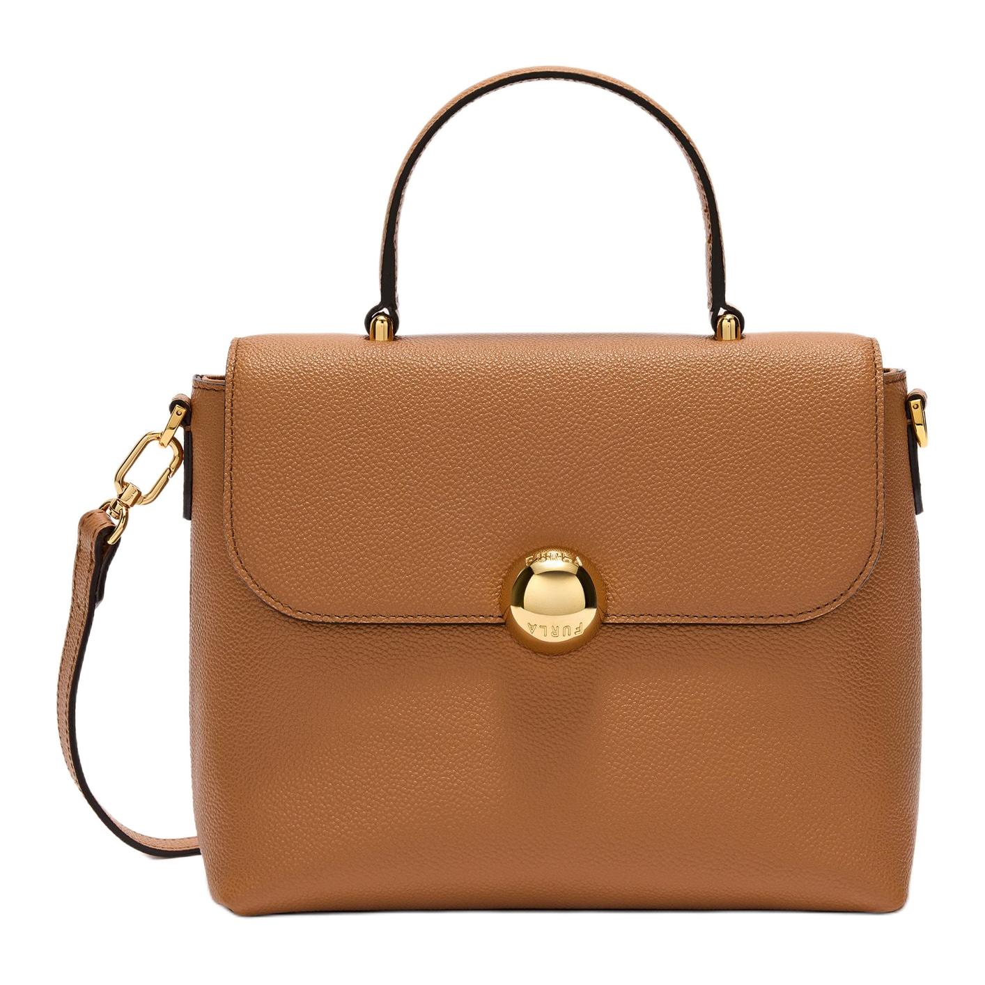 

Furla Коричневая женская сумка через плечо из телячьей кожи Crossbody Bag
