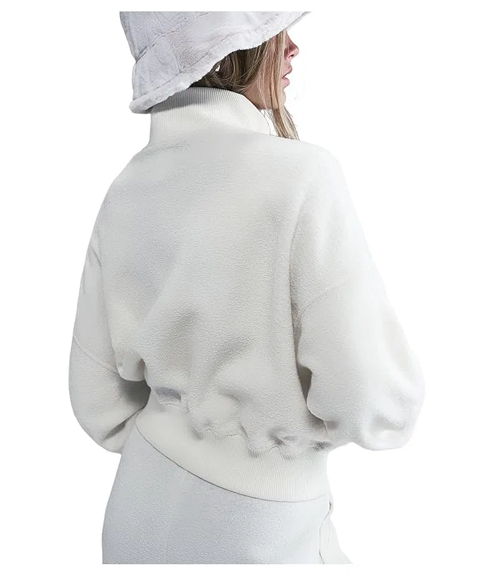 Флисовая кофта Sportswear Long Sleeve Nike Kids, Soft Pearl/White — фото 3