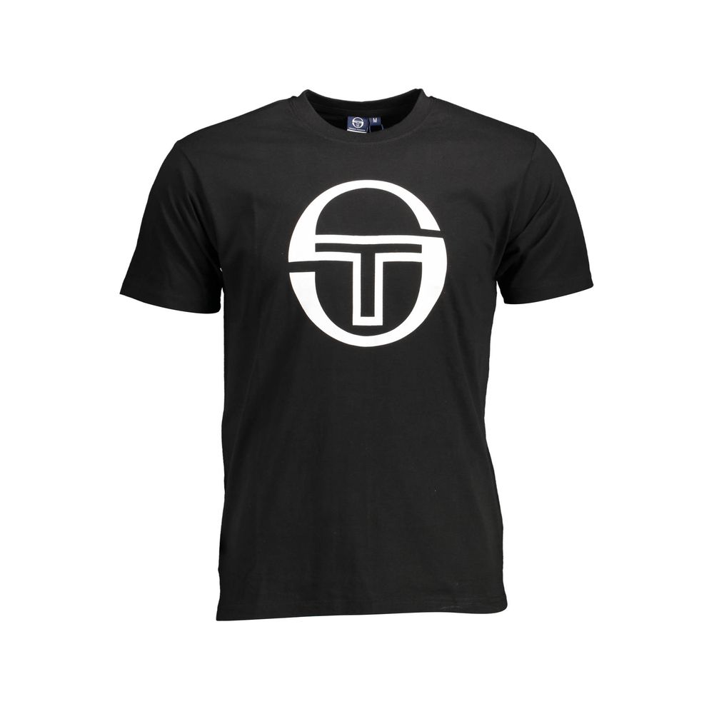 

Черная хлопковая футболка Sergio Tacchini