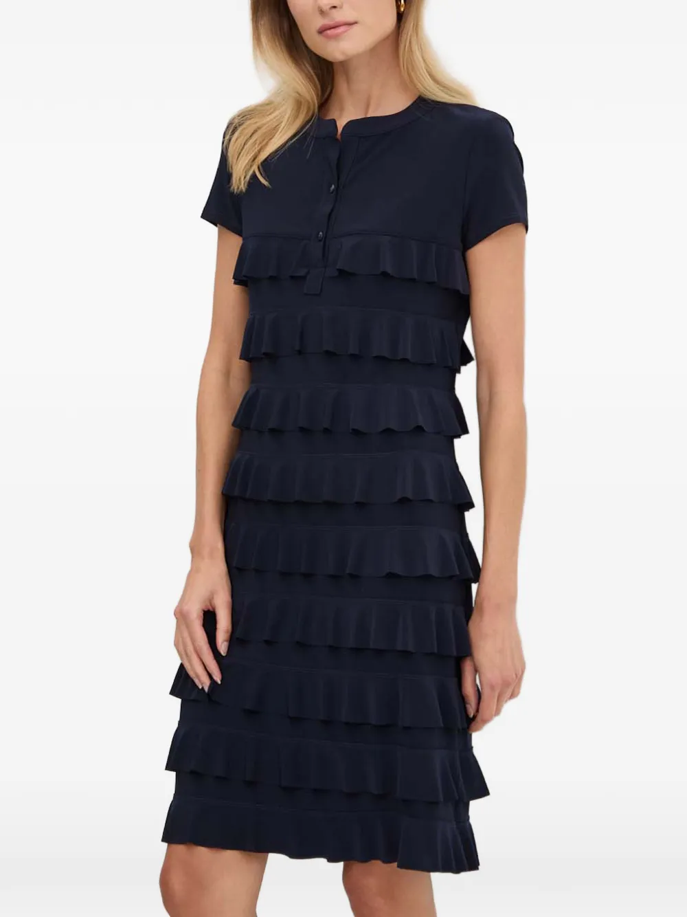 

Мини-платье с оборками Joseph Ribkoff, синий