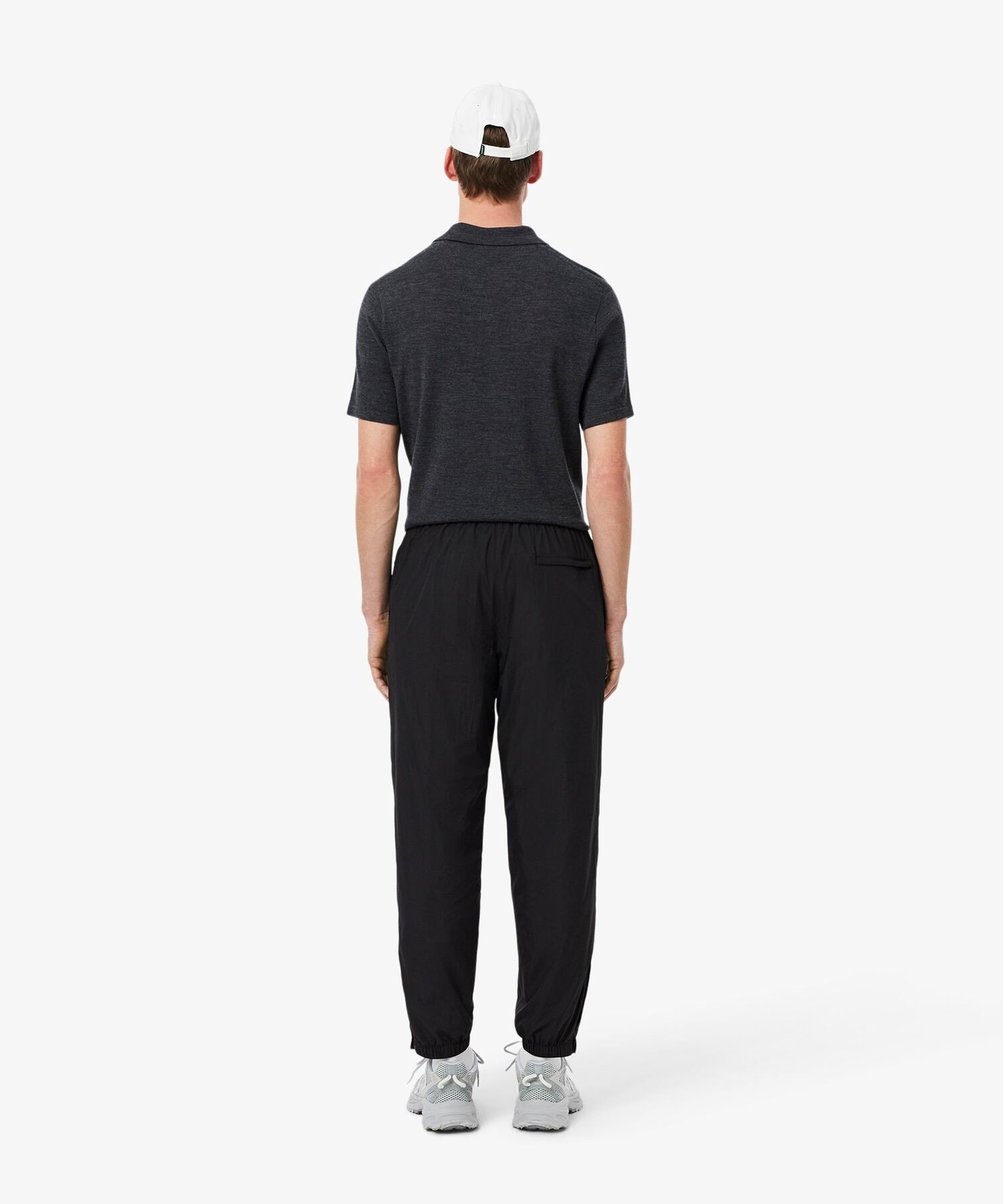 Легкие, водоотталкивающие спортивные брюки из обработанного нейлона LACOSTE, Black — фото 3