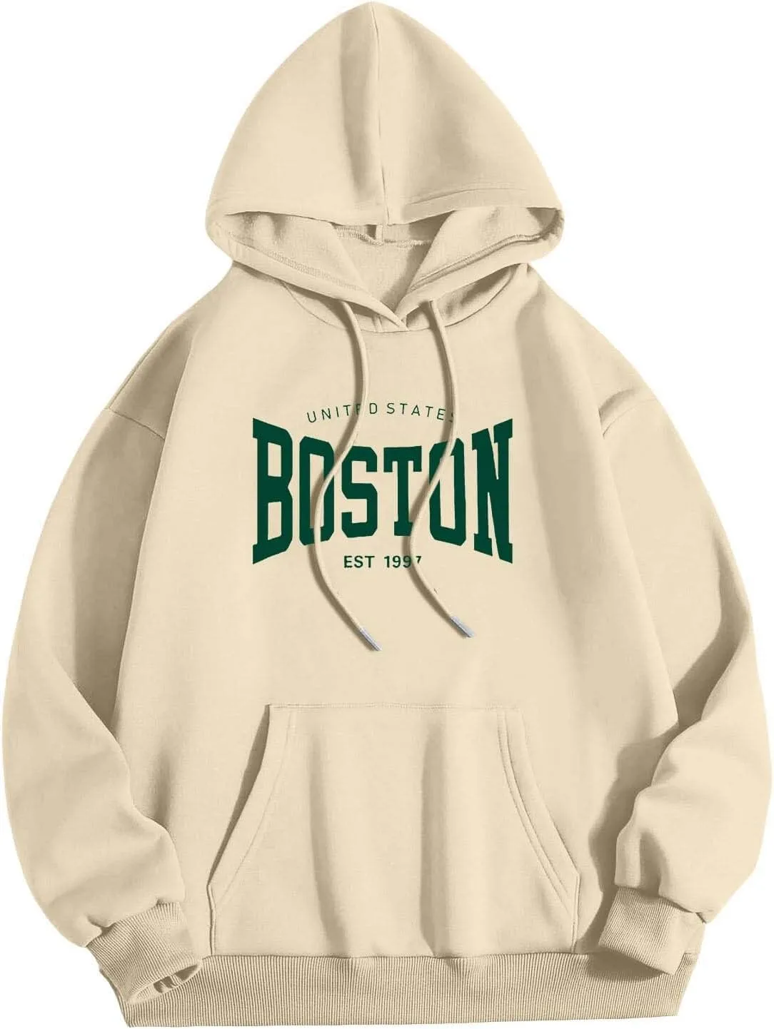 

Толстовка с капюшоном Boston Pullover, принт с буквами, с карманом HBDHEJL