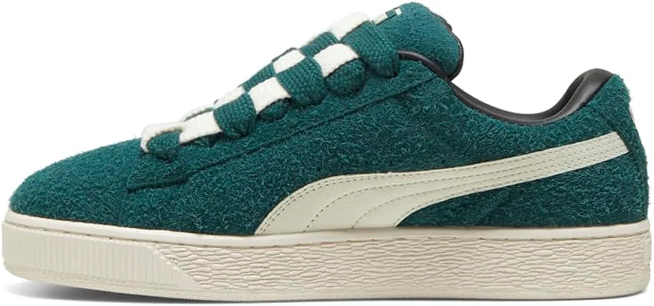 Мужские замшевые кроссовки PUMA Jackhammer с шнуровкой, размер XL, повседневные - зеленые, зеленый — фото 3
