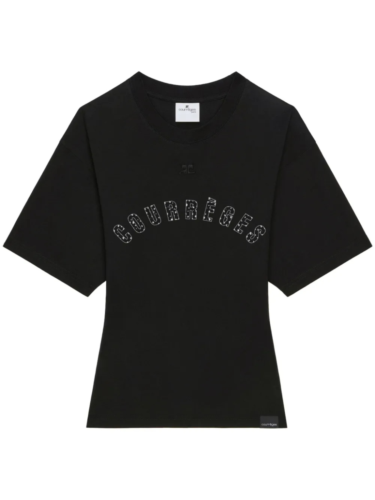 

Футболка с логотипом Courrèges, черный