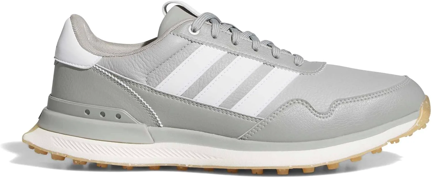 Мужские кожаные кроссовки Adidas S2g 26, серый/белый — фото 2