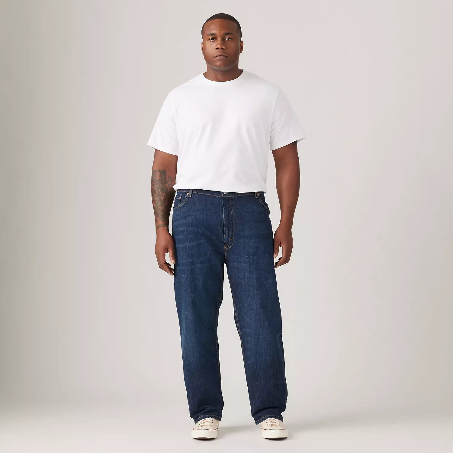 

Мужские джинсы стандартного кроя 505 (большие и высокие) Levi's, цвет Nail Loop Knot - Dark Wash - Stretch
